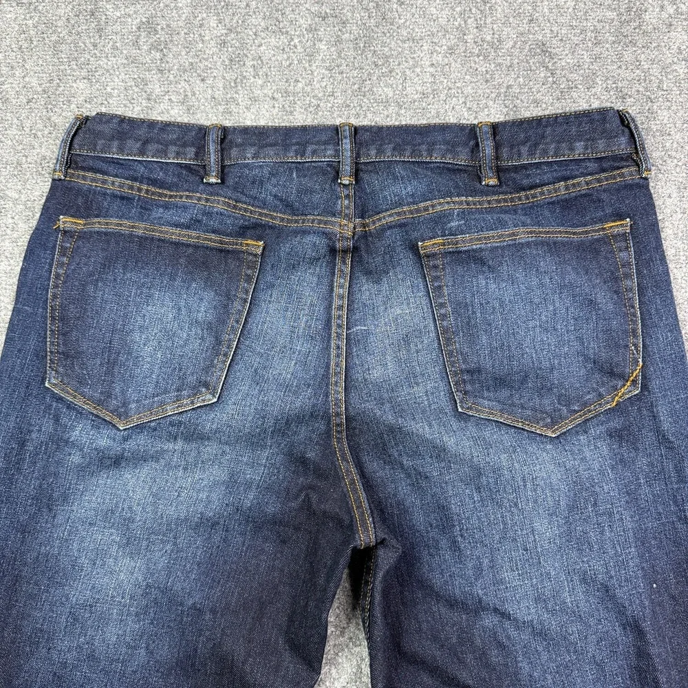 Banana Republic Jeans Mens 38x32 Slim Fit Straight Leg Dark Wash Stretch Denim